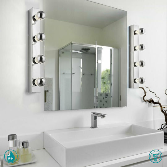 Trio Lighting Modern Lamp Bathroom with Socket E27 Silver 55cm