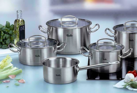 Fissler Profi Комплект Саксии От Неръждаема Стомана Сребристи 5 Съда