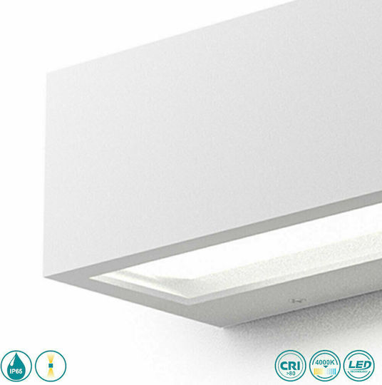 La Mia Luce Ruhm Стенна Външна Таванна Лампа LED IP65 15W с Естествено Бяло Осветление
