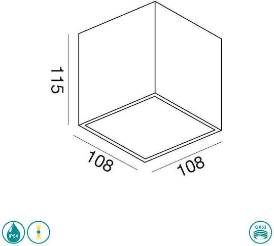 La Mia Luce Стенно Външно Спот Осветление IP54