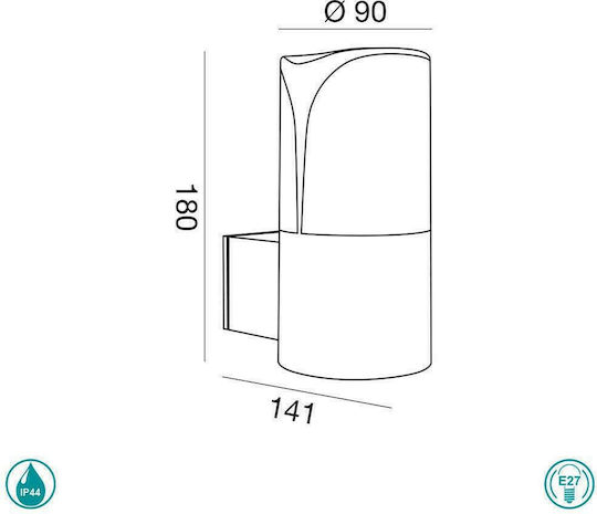 La Mia Luce Wall-Mounted Outdoor Spot Light E27 IP44