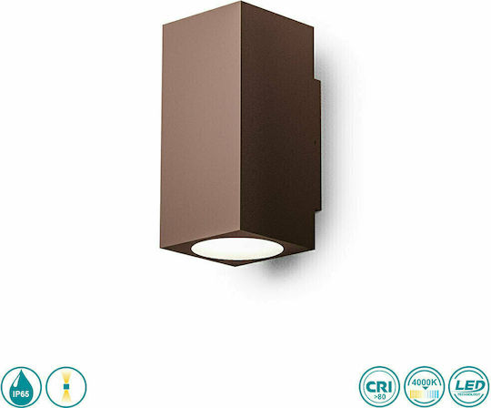 La Mia Luce Επιτοίχιο Εξωτερικό Σποτ LED IP65 με Φυσικό Λευκό Φως