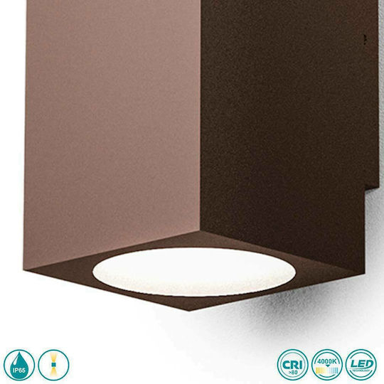 La Mia Luce Επιτοίχιο Εξωτερικό Σποτ LED IP65 με Φυσικό Λευκό Φως
