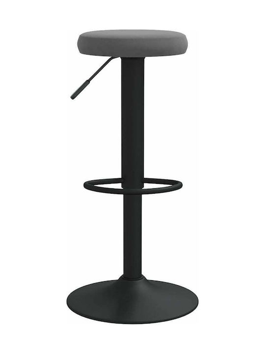 Stool Bar with Adjustable Height Dark Grey 2pcs 31x31x58-78cm