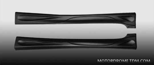 Door Sill Car Sideways 2 pieces ABS Plastic Compatible with Peugeot 206