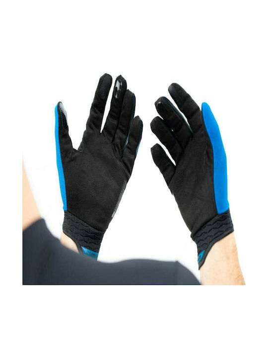 CUBE Performance Full Finger Cycling Gloves Blue