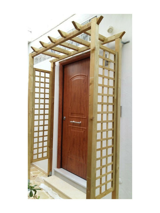 Αψίδα Κήπου από Ξύλο 240x54x180cm Μπεζ 41021 Αψίδα Κήπου από Ξύλο 240x54x180cm Μπεζ 41021
