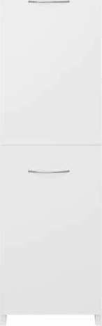 vidaXL Dulap Coloană Pentru Baie Pardoseală M25xA25xÎ170cm Albă