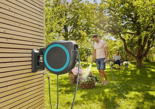 Gardena Automatic Watering Wind Wall Mounted with Hose 35m