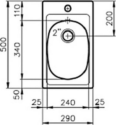 Foster 1000 Ένθετος Inox Σατινέ Μ29xΠ50cm Ασημί