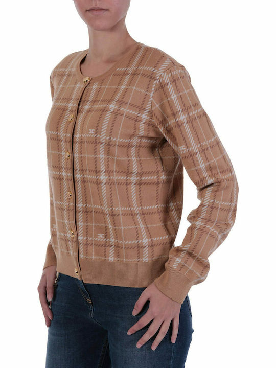 Women's Cardigan with Buttons Beige