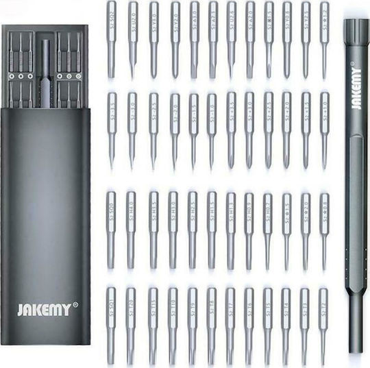 Jakemy Screwdriver with 48 Magnetic Interchangeable Tips