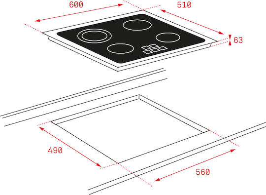Teka Autonomous with Child Lock Function 60x51εκ.