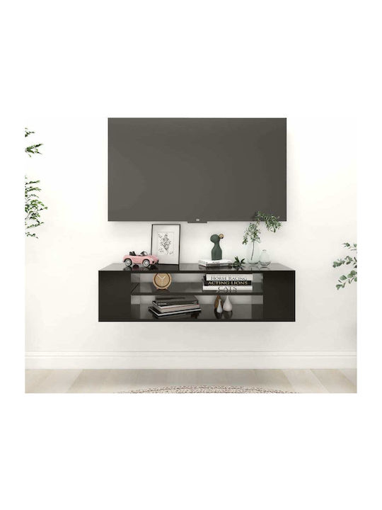 Stand TV Negru L100xA30xÎ26.5cm