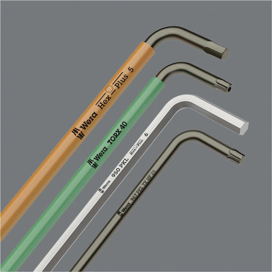 Wera Set Of 9 Allen Wrenches L-Shaped 950/9 Hex-Plus