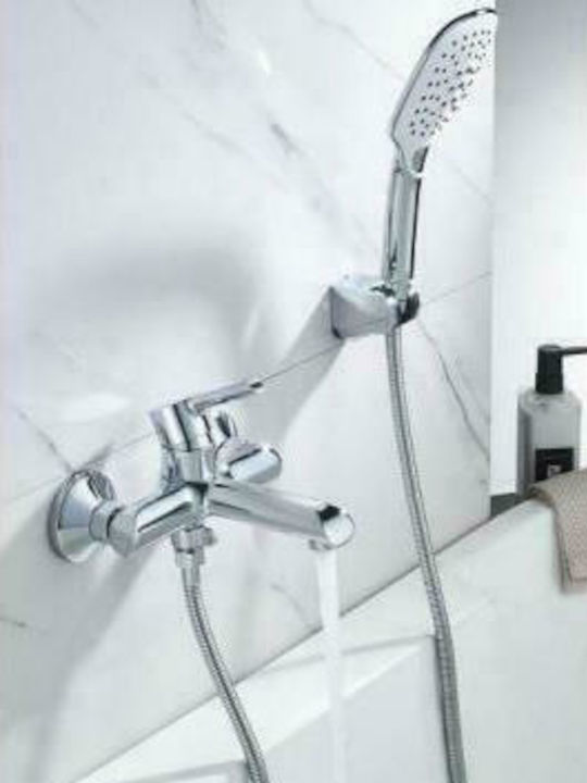 Gloria Silueta Mixing Bathtub Shower Faucet Silver