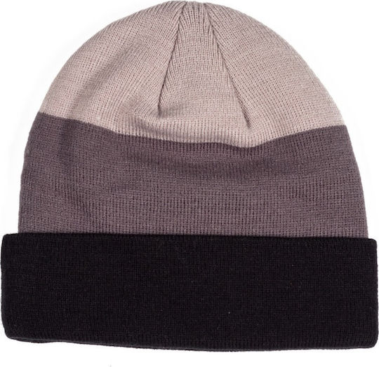 Knitted Beanie Cap Black/Purple