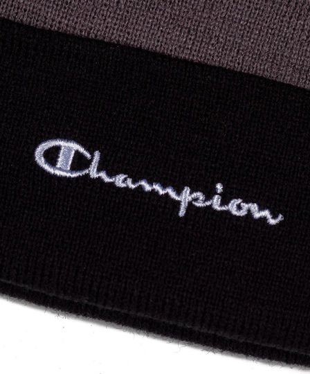 Knitted Beanie Cap Black/Purple