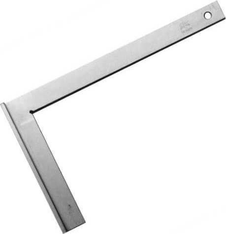 Luckhaus Angle Ruler Blacksmiths Metallic with Rabbet Length 20cm