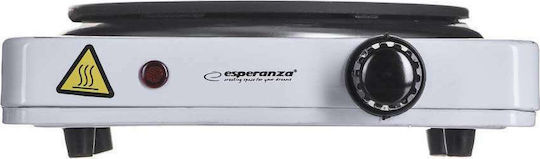Esperanza Pinatubo Enamel Countertop Single Burner White
