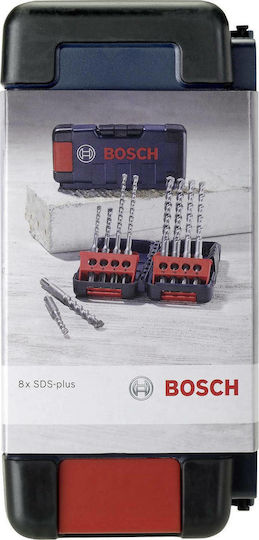 Bosch Set of 8 Drills Carbide with SDS Plus Shank for Masonry