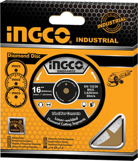 Ingco Diamond Disc Concrete 405mm Cutting Disc Construction Materials Hole Diameter 405mm 1pcs