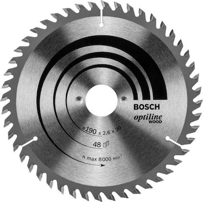 Bosch 2608640617 Cutting Disc Wood 190mm with 48 Teeth 1pcs