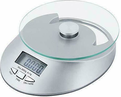 Newest KE-4 Ψηφιακή Ζυγαριά Κουζίνας έως 5kg Ασημί