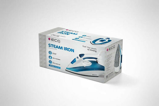 ECG Steam Iron 2200W with Ceramic Plate and Continuous Steam Supply 40g/min