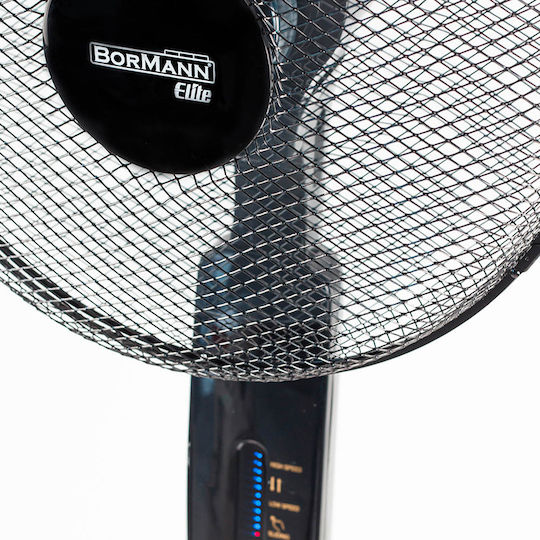 Bormann BFN5010 Ανεμιστήρας Ορθοστάτης 50W Διαμέτρου 40cm με Τηλεχειριστήριο Μαύρος