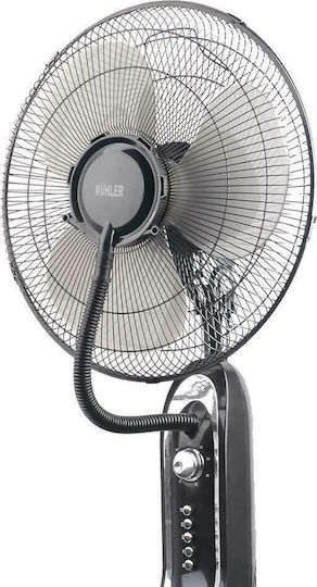 Muhler Misting Fan 75W Fan Diameter 40cm Black