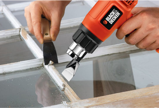 Black & Decker Πιστόλι Θερμού Αέρα 1750W με Ρύθμιση Θερμοκρασίας εως και 600°C