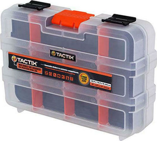 Tactix Tool Compartment Organiser Adjustable Transparent 22.4x16.4x6cm