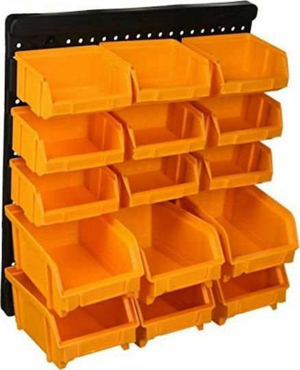 ArtPlast Plastic Tool Bin Organiser W32.3xD18xH38.5cm 15pcs