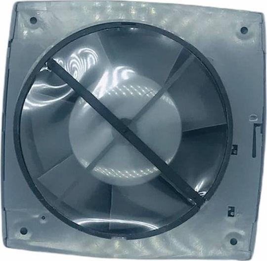 Elmark ALS- D100 Επιτοίχιος Εξαεριστήρας 100mm Ασημί