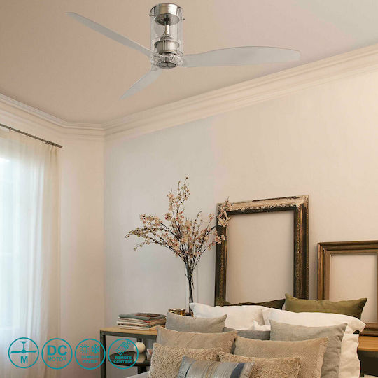 Faro Barcelona Mini Tube Fan M Deckenventilator 128cm Durchsichtige