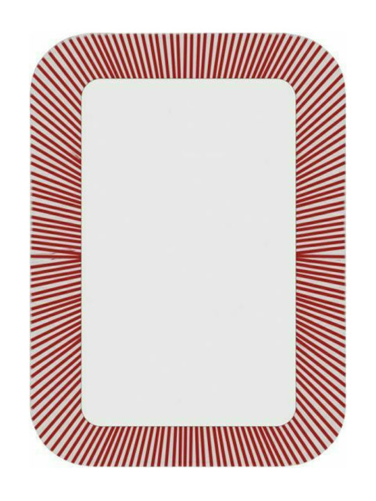 Gloria Redina Ορθογώνιος Καθρέπτης Μπάνιου 60x80cm Κόκκινος