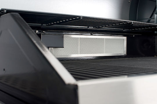 Landmann Avalon PTS+ 6.1 Gasgrill Gusseisen Rost 88.5cmx51cmcm mit 5 cm 14.4kW und Seitenbrenner Infrarot