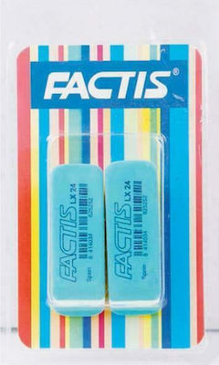 Factis Eraser Set for Pencil and Pen Lx24 2pcs Green