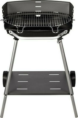 Somagic Kos Μαντεμένια Στρογγυλή Charcoal Grill with Wheels 50cm