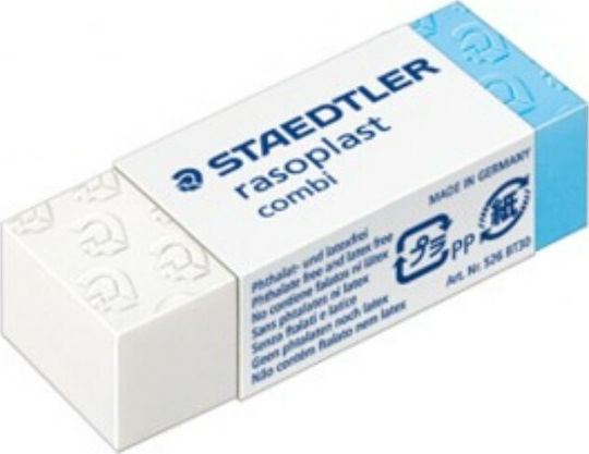 Staedtler Radiergummi für Bleistifte und Kugelschreiber Combi Bt30 1Stück Weiß