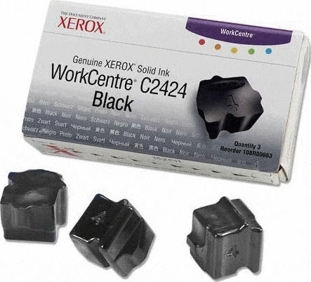 Xerox Original Paket mit 3 InkJet Druckerpatronen Schwarz (108R00663)