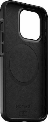 Nomad Modern Leather Leather Back Cover Black (iPhone 13 Pro)