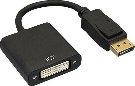 Convertor DisplayPort Masculin în DVI-D Feminin 18221 1 Bucată
