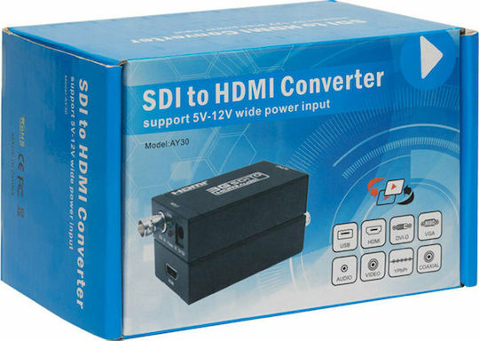 Convertor HDMI feminin în BNC feminin 1buc 18303
