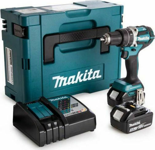 Makita DHP484RT3J Schlagbohrschrauber Batteriebetrieb 18V 3x5Ah