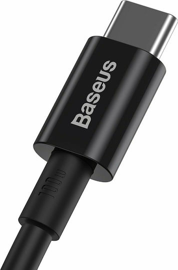 Baseus Superior USB 2.0 Cable USB-C Male - USB-C 100W PD Black 2m CATYS-C01