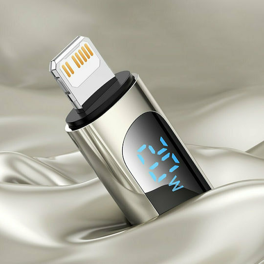 Baseus Display Плетена USB-C към Lightning кабел 20W Черен 2м (CATLSK-A01)