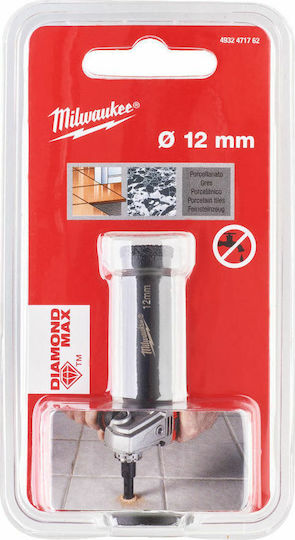 Milwaukee Diamond Broach Cutter Set Diamond Max M14 Dry Cutting with Diameter 12mm for Metal and Tile