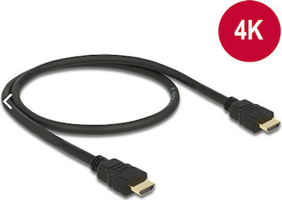 DeLock HDMI 1.3 Кабел HDMI мъжки - HDMI мъжки 0.5м Черно